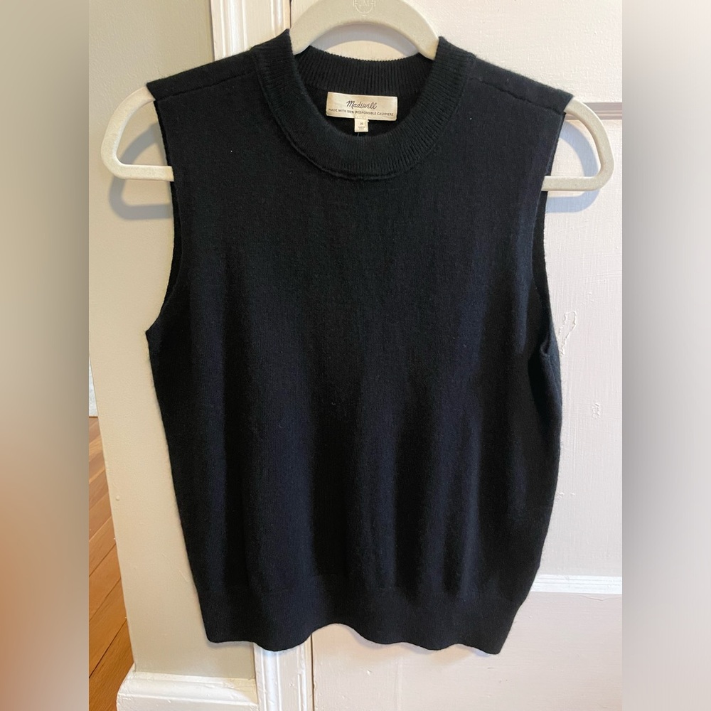 Madewell (Re)sponsible Cashmere Crewneck Sweater Vest